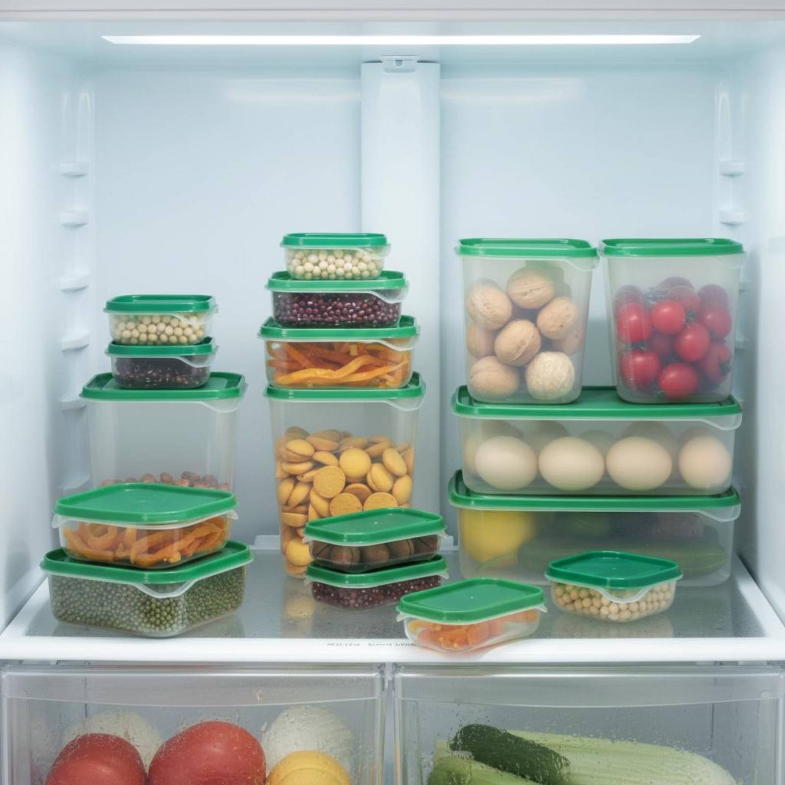 Food Storage Box Set - 17 Parça Buzdolabı Saklama Kutusu Seti