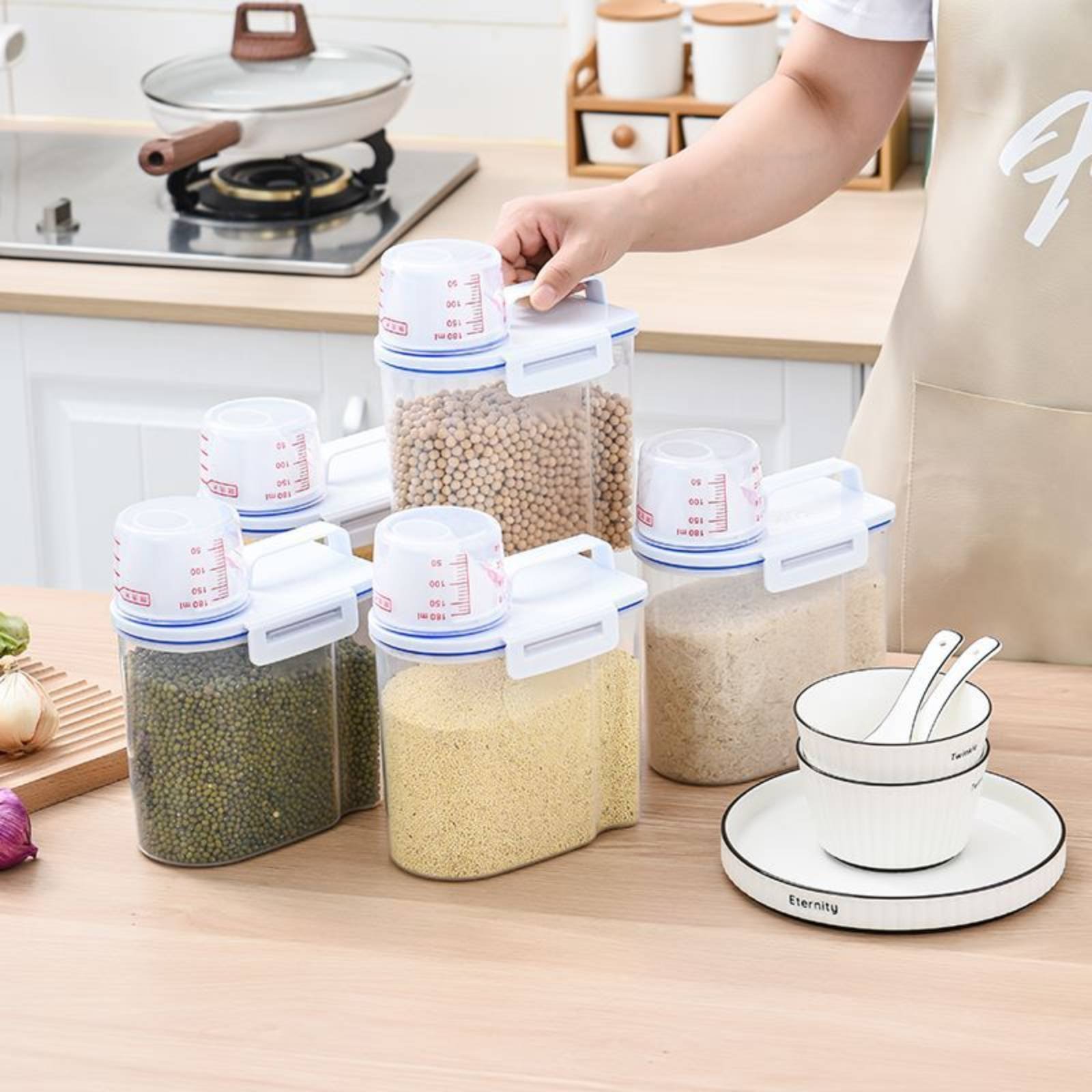 Food Storage Safe - Pirinç Saklama Kabı Güvenli Pirinç Dağıtıcısı