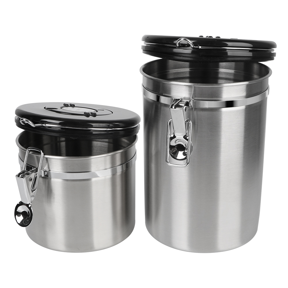 Food Storage Jars With Lids - Saklama Kabı Kahve Kabı co2 Valfli