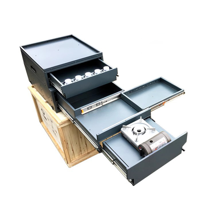 Food Storage Box Set - Modifiye yataklı seyahat yemek kamyoneti Mobil