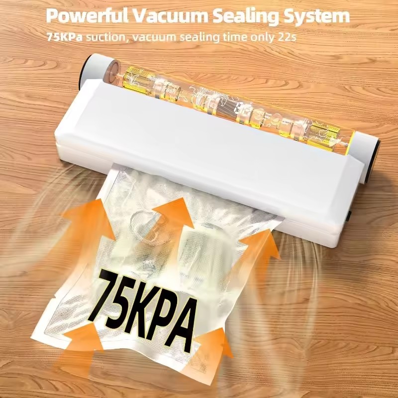 Food Storage Vacuum Seal Bags - Gıda Saklama Vakum Makinesi 75KPA Güçlü