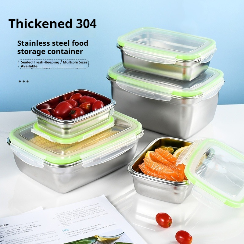 Food Storage Box Set - 304 Paslanmaz Çelik Öğle Yemeği Kutusu