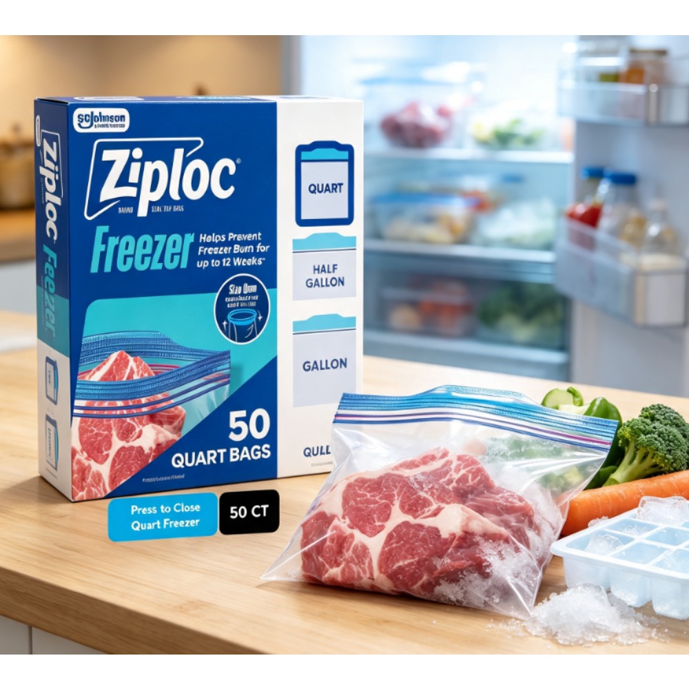 Food Storage Technology - Ziploc Marka Dondurucu Gıda Saklama Poşetleri,