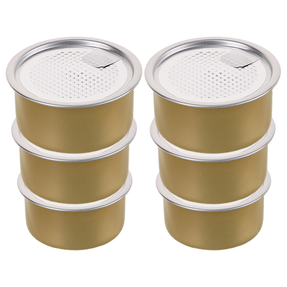 Food Storage No Pantry - 6 Adet Metal Teneke Kutu Küçük