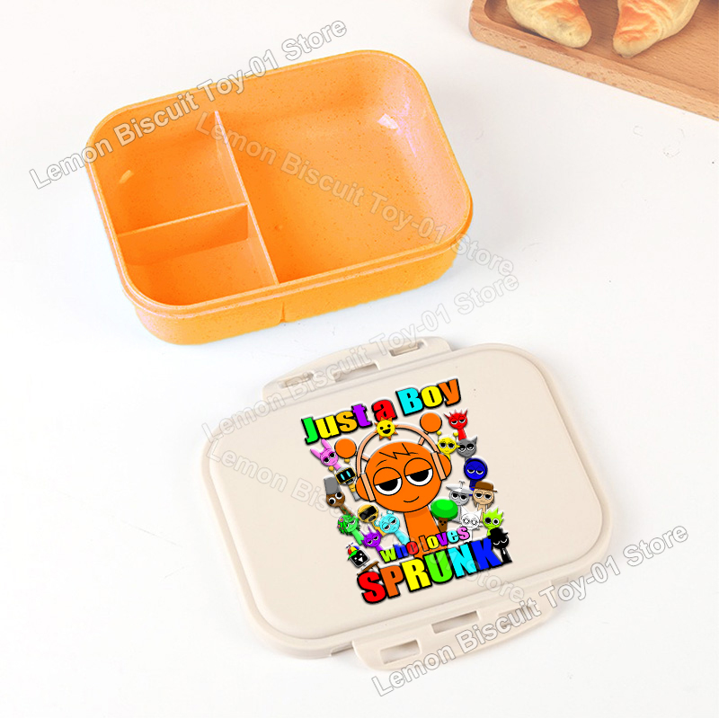 Food Storage Safe - Sprunkis Serisi Taşınabilir Bento Kutuları Buğday