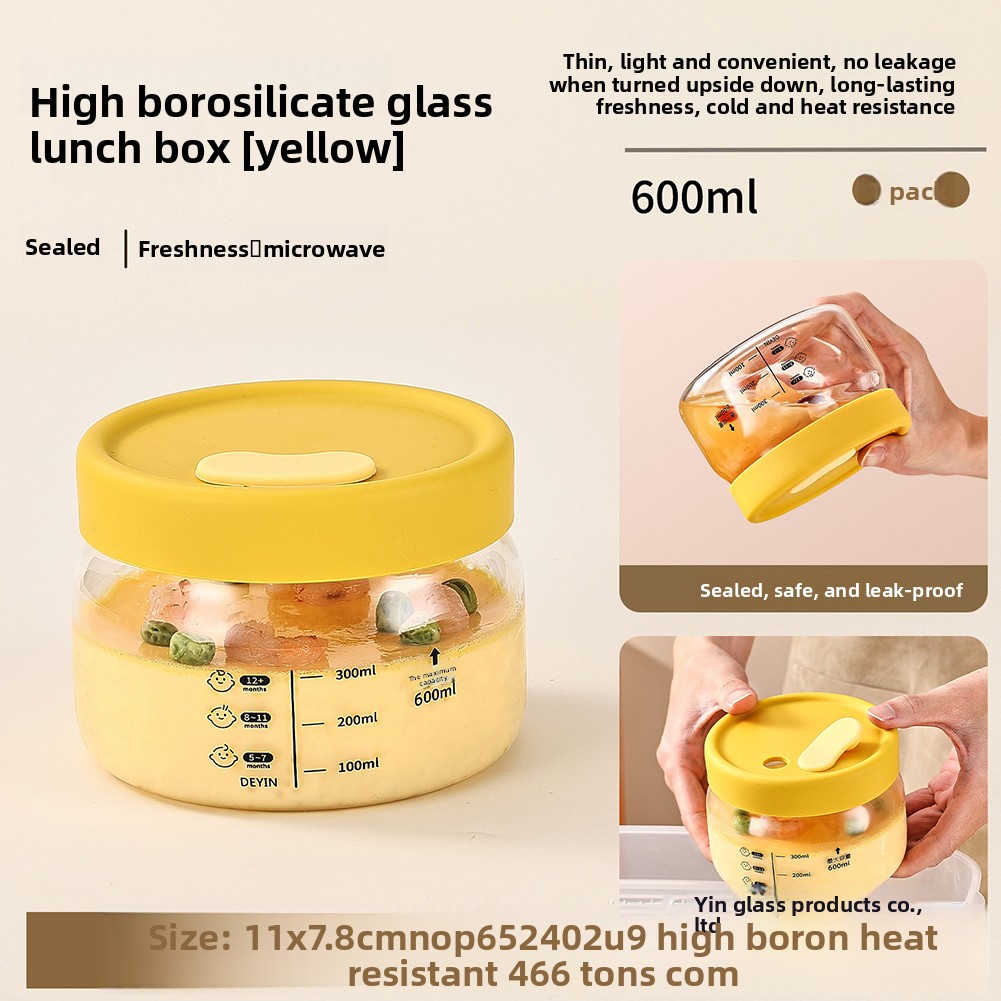 Food Storage Safe - Cam Gıda Saklama Kabı Hava Geçirmez