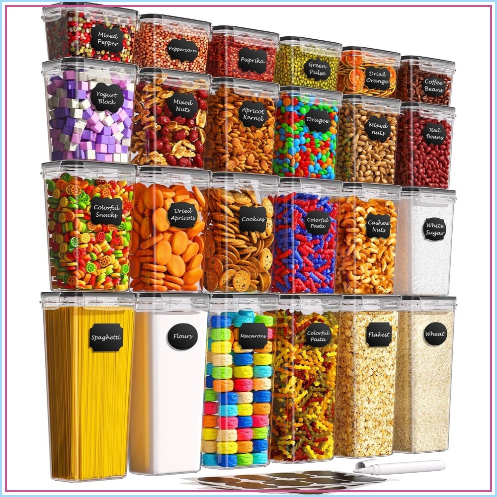 Food Storage Containers - 24 Adet Hava Geçirmez Gıda Saklama