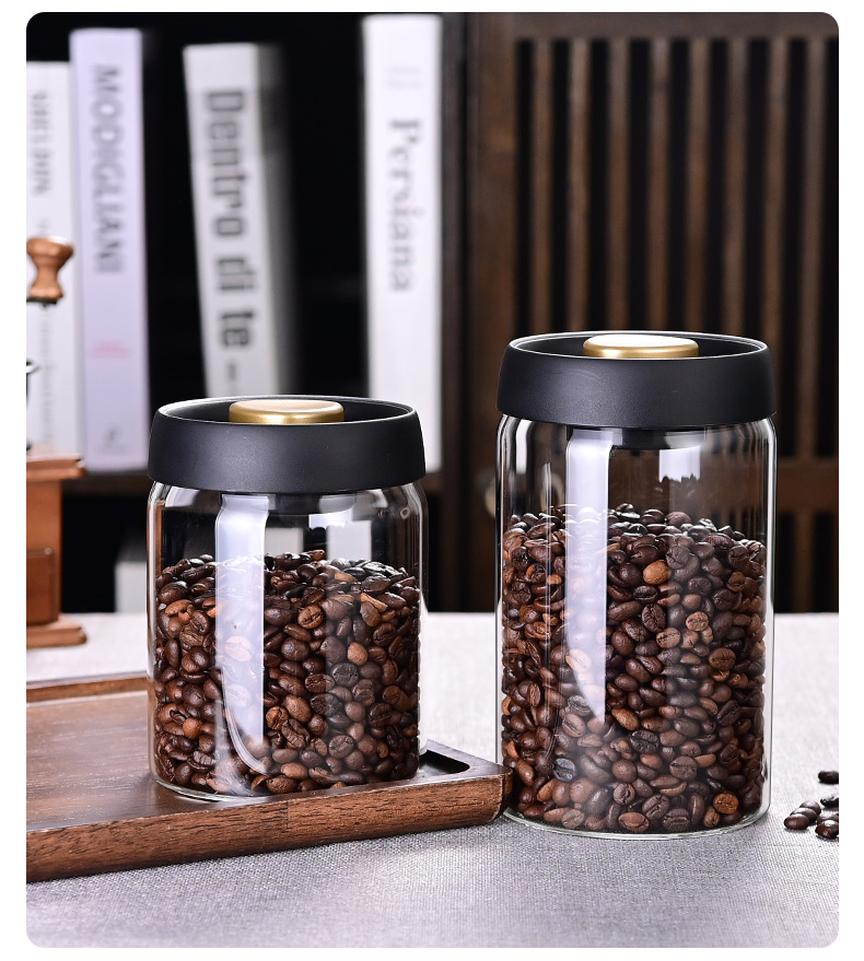Kahve Çekirdeği Saklama Kavano - Food Storage Jar Glass incelemesi ve fiyatı
