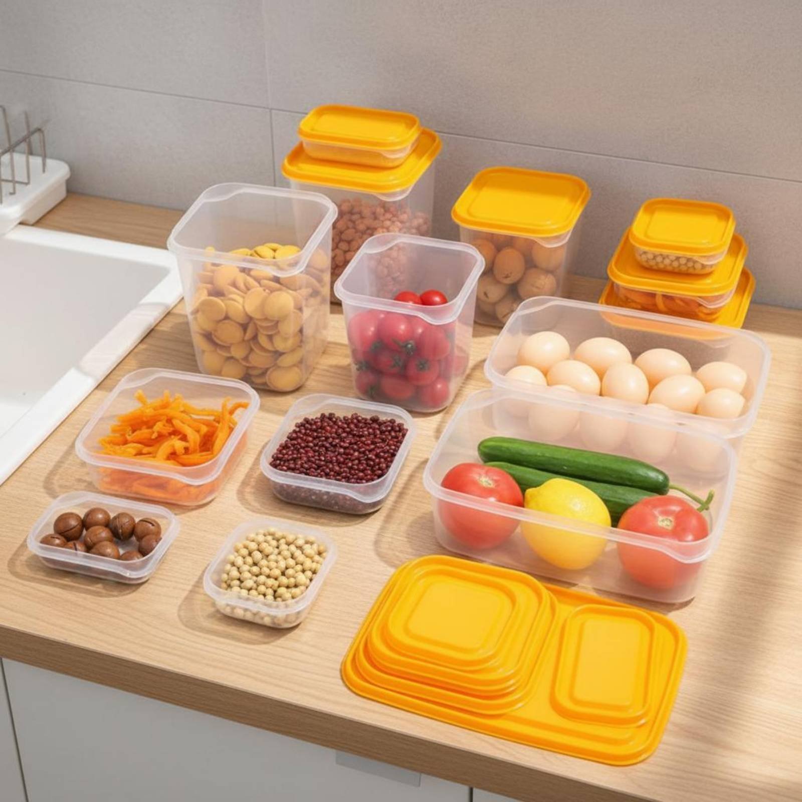 17 Parça Buzdolabı Saklama Kut - Food Storage Box Set incelemesi ve fiyatı