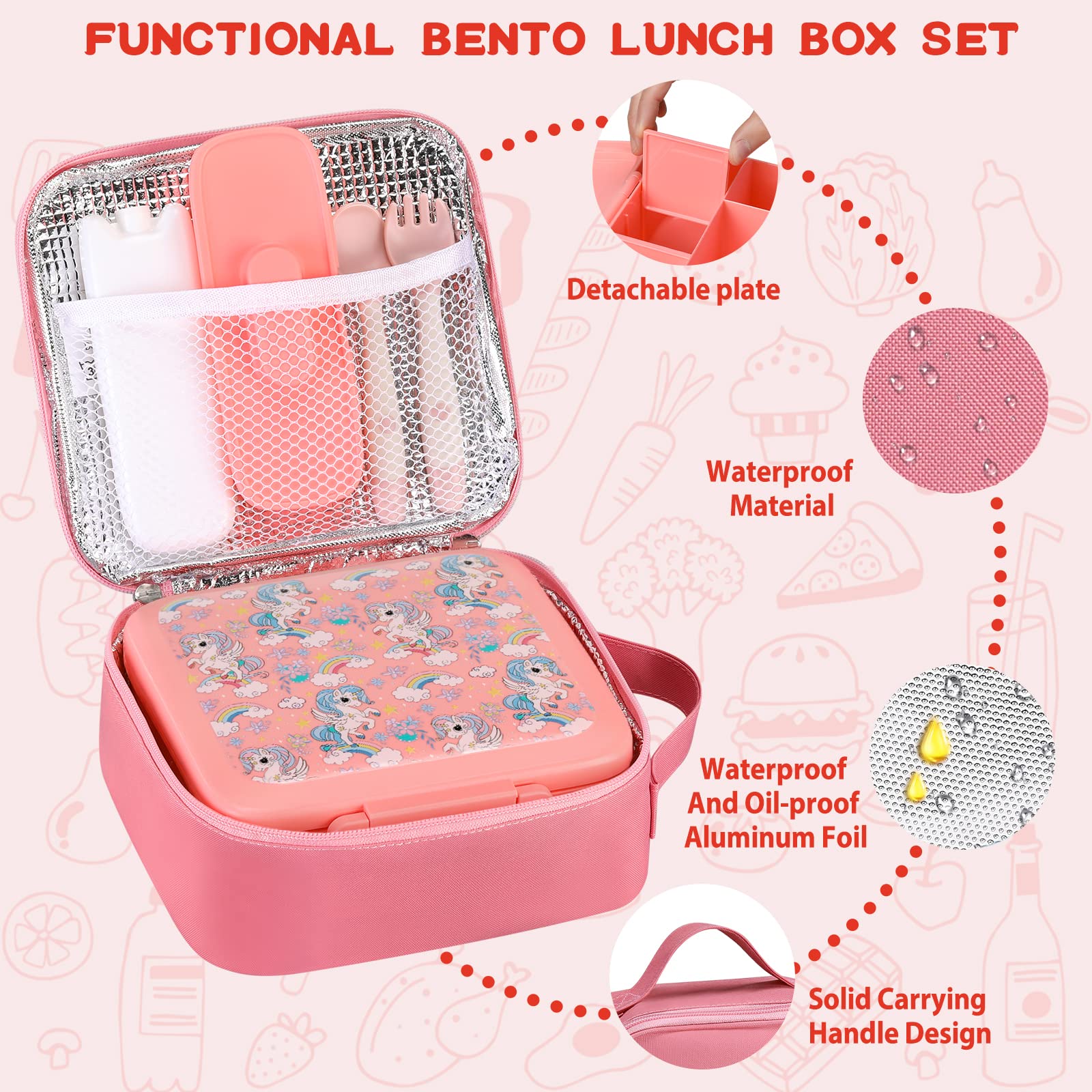 Çocuklar için Bento Öğle Yemeğ - Food Storage Vacuum Seal Bags incelemesi ve fiyatı