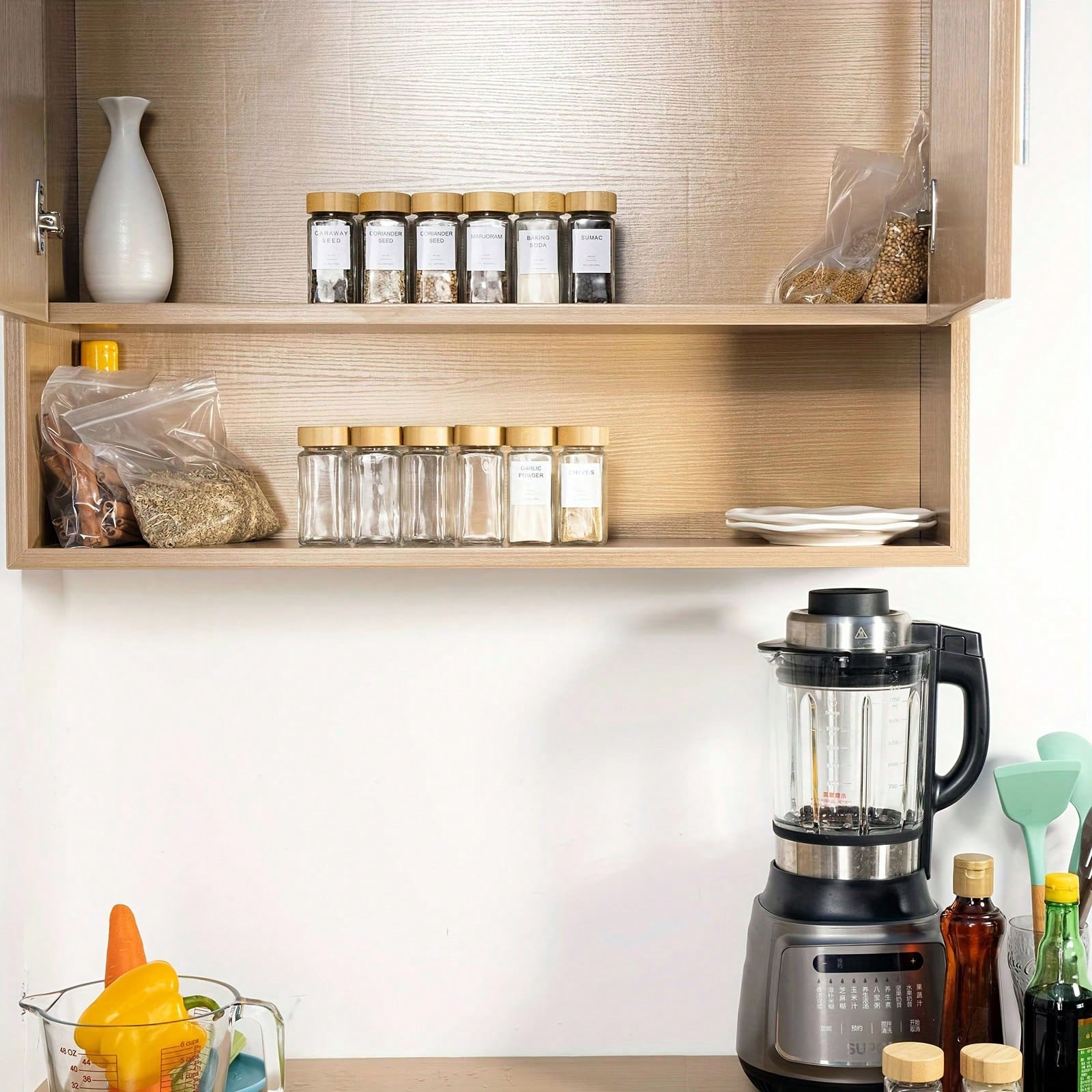 12 adet kompakt bambu baharat  - Food Storage Drawers incelemesi ve fiyatı