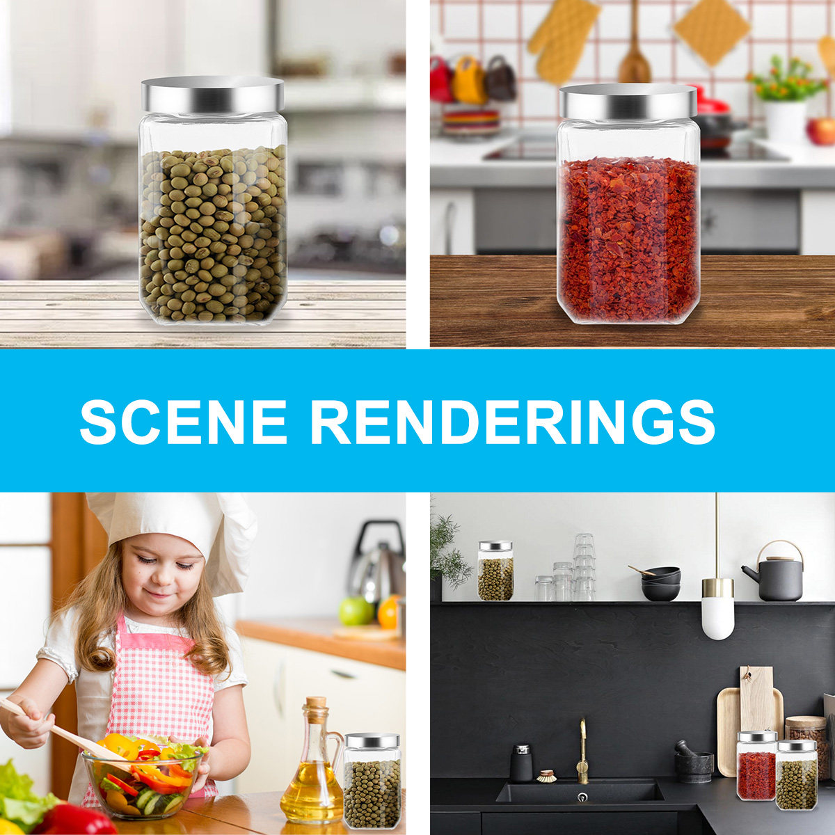 1 Adet Yüksek Borosilikat Cam  - Food Storage Jar Glass incelemesi ve fiyatı