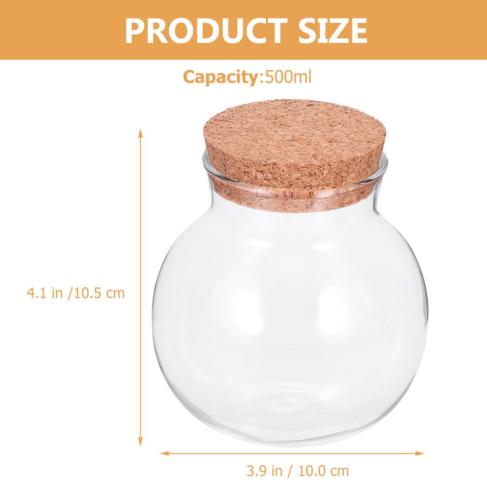 Masif Ahşap Kapaklı ve Mantar  - Food Storage Jar Glass incelemesi ve fiyatı