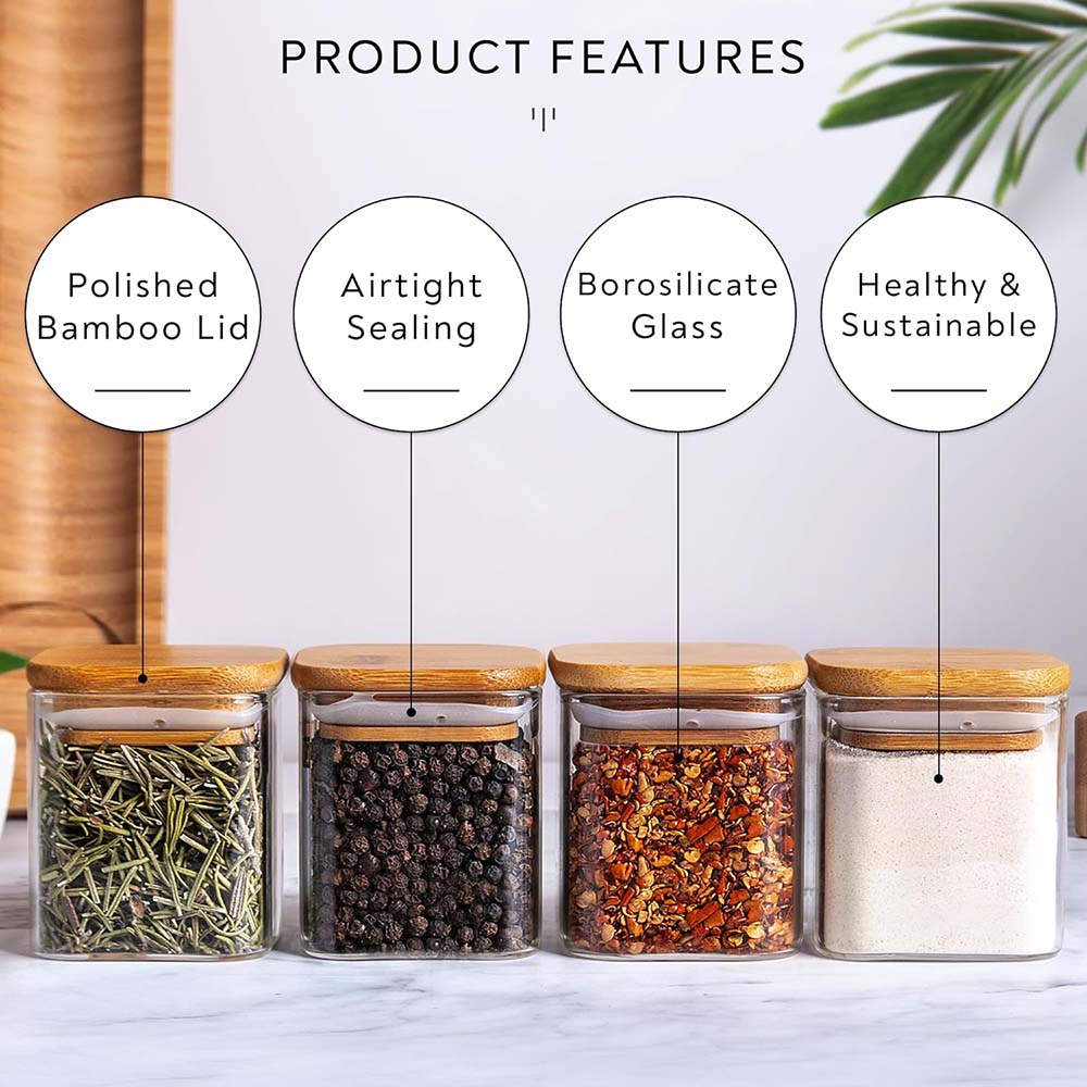 5oz cam kavanozlar baharat eti - Food Storage Jars With Lids incelemesi ve fiyatı