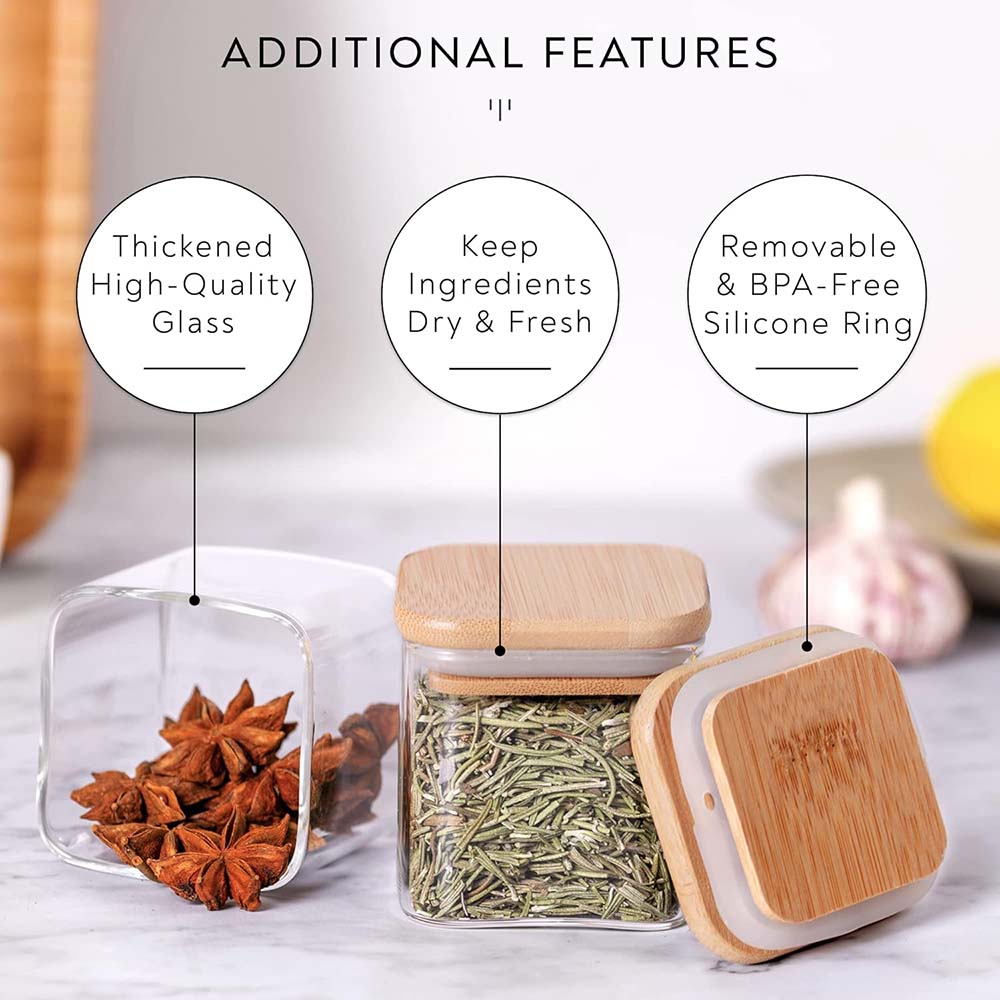 5oz cam kavanozlar baharat eti - Food Storage Jars With Lids incelemesi ve fiyatı