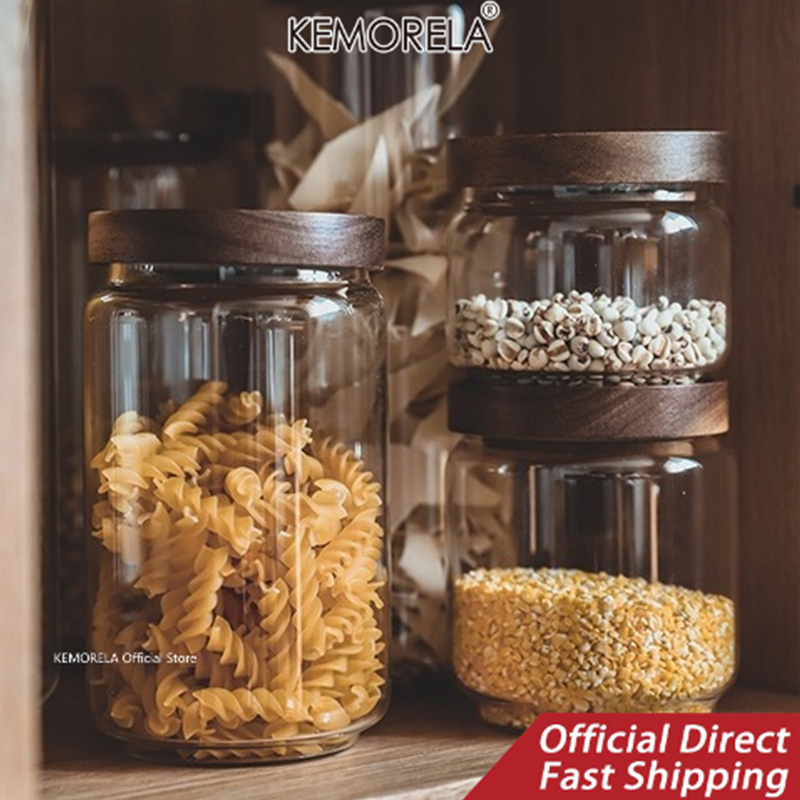 Ahşap Kapaklı Cam Hava Geçirme - Food Storage Jar Glass incelemesi ve fiyatı