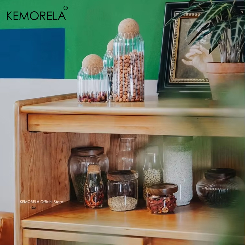 Ahşap Kapaklı Cam Hava Geçirme - Food Storage Jar Glass incelemesi ve fiyatı
