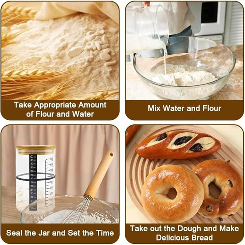 Ekşi Mayalı Ekmek Yapma Seti E - Food Storage Jar Glass incelemesi ve fiyatı
