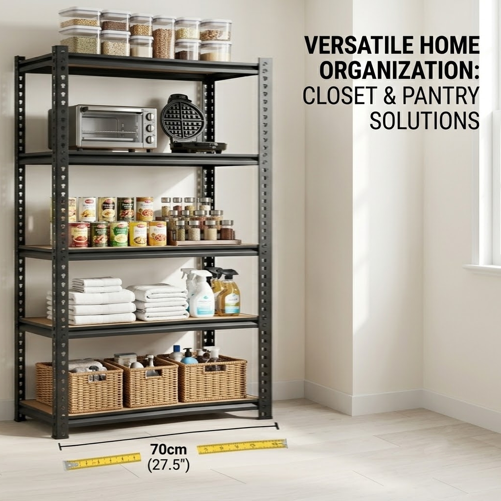 İnce 5 Katlı Metal Raf Ünitesi - Food Storage No Pantry incelemesi ve fiyatı