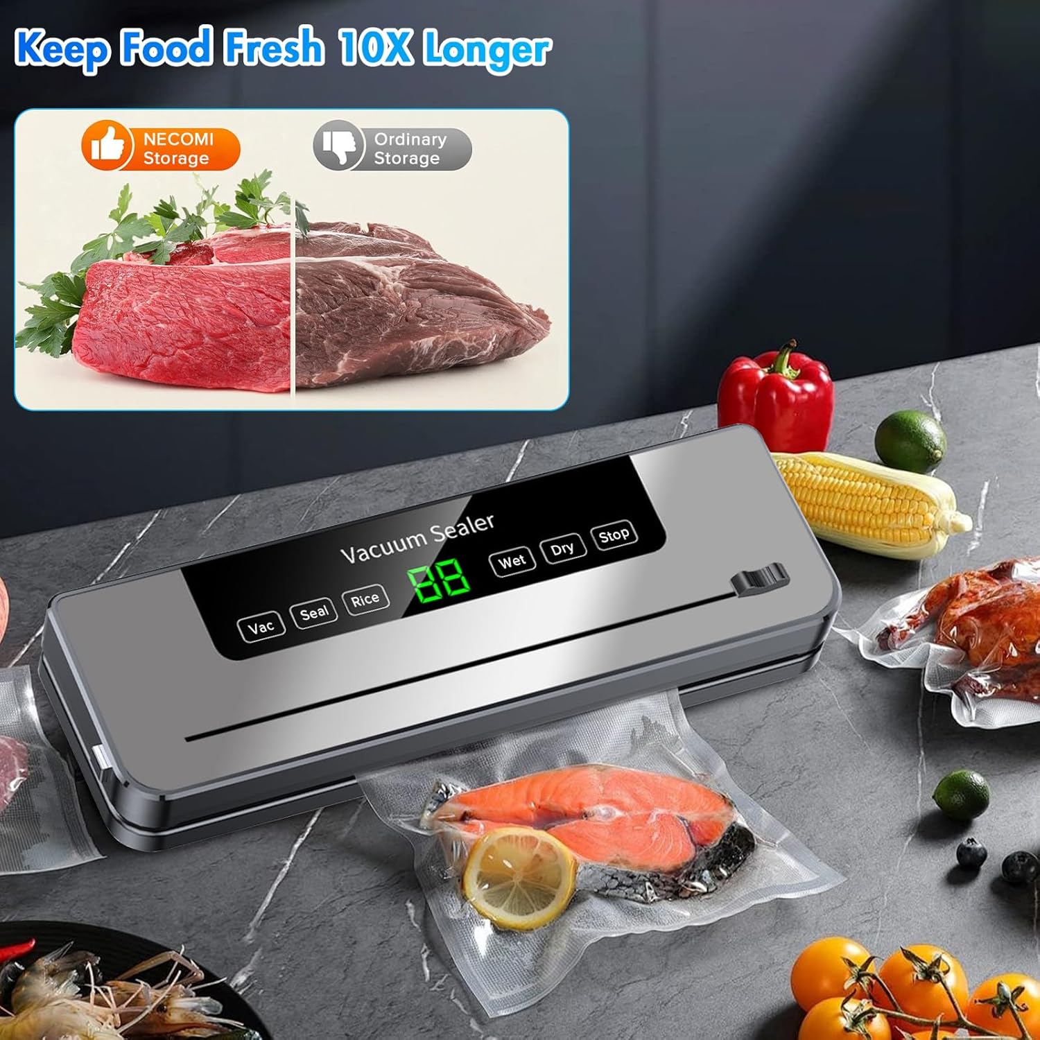 10 Poşetli Vakum Paketleme Mak - Food Storage Vacuum Seal Bags incelemesi ve fiyatı