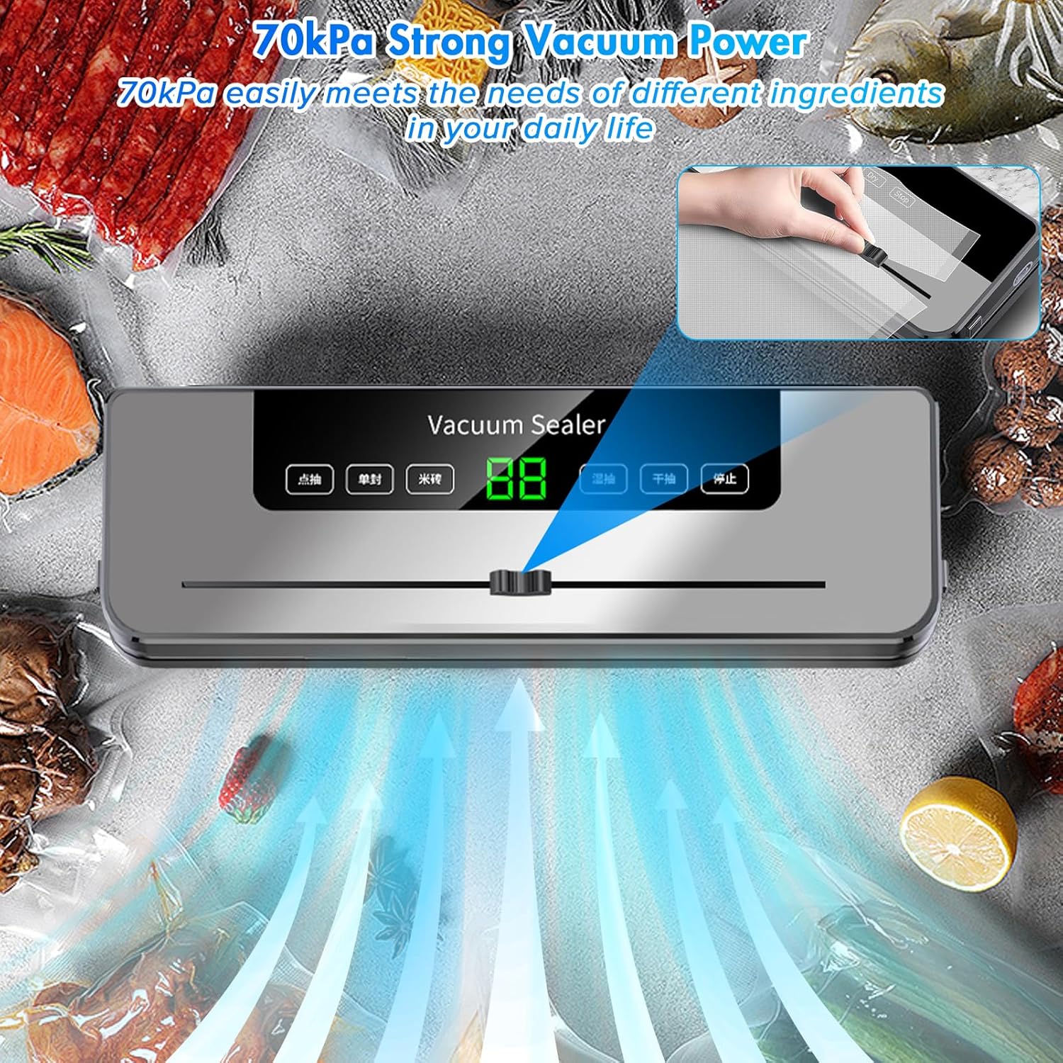 10 Poşetli Vakum Paketleme Mak - Food Storage Vacuum Seal Bags incelemesi ve fiyatı