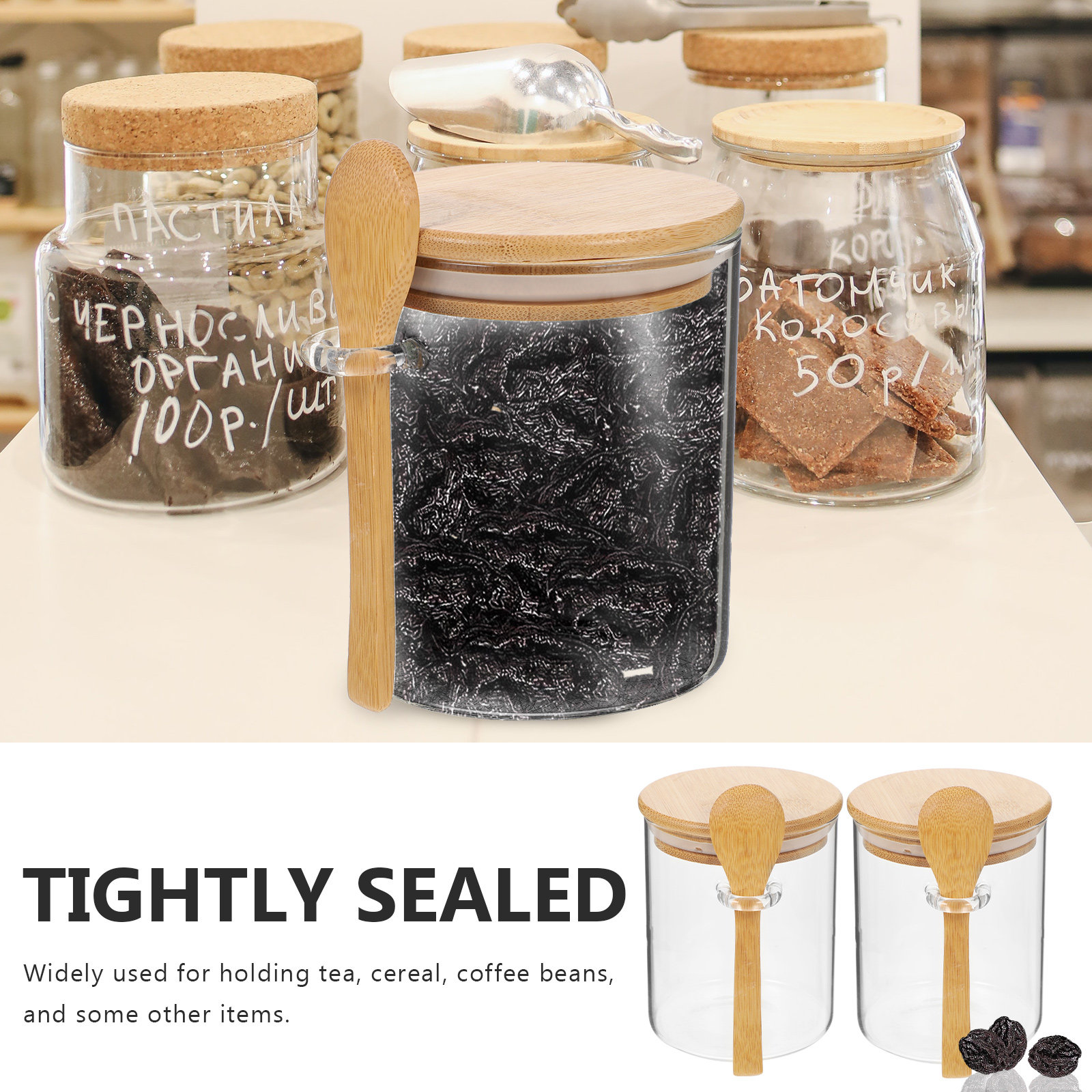 2 Adet Un Şeker Saklama Kaplar - Food Storage Jar Glass incelemesi ve fiyatı
