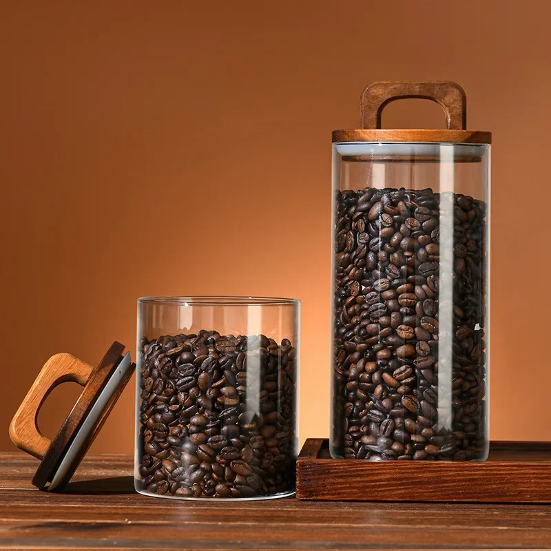 Bambu kapaklı şeffaf cam kavan - Food Storage Jar Glass incelemesi ve fiyatı