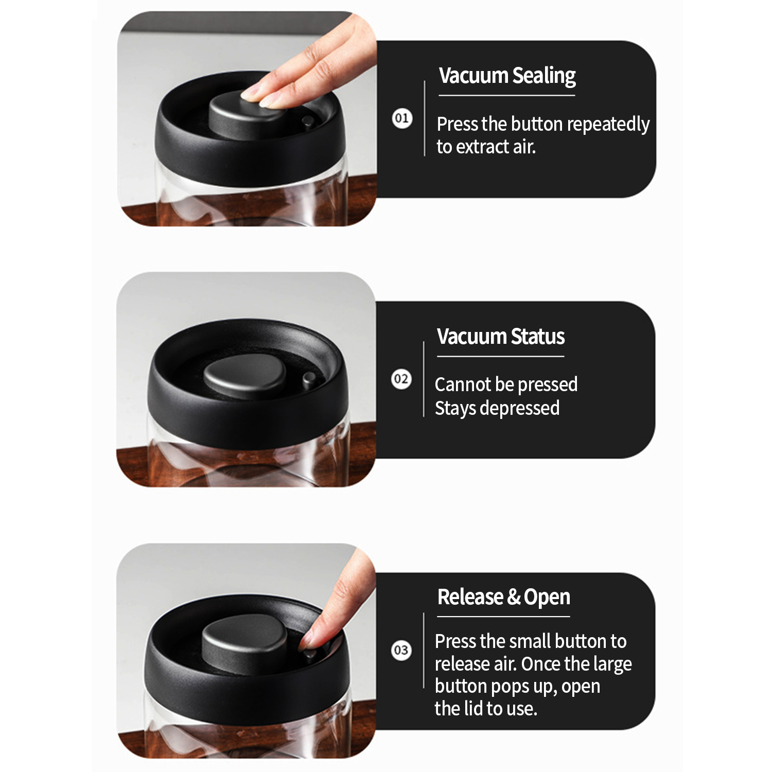 OANKR Vakumlu Kahve Kabı 500ml - Food Storage Jar Glass incelemesi ve fiyatı