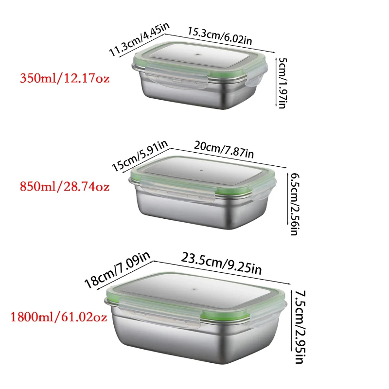 304 Paslanmaz Çelik Öğle Yemeğ - Food Storage Box Set incelemesi ve fiyatı
