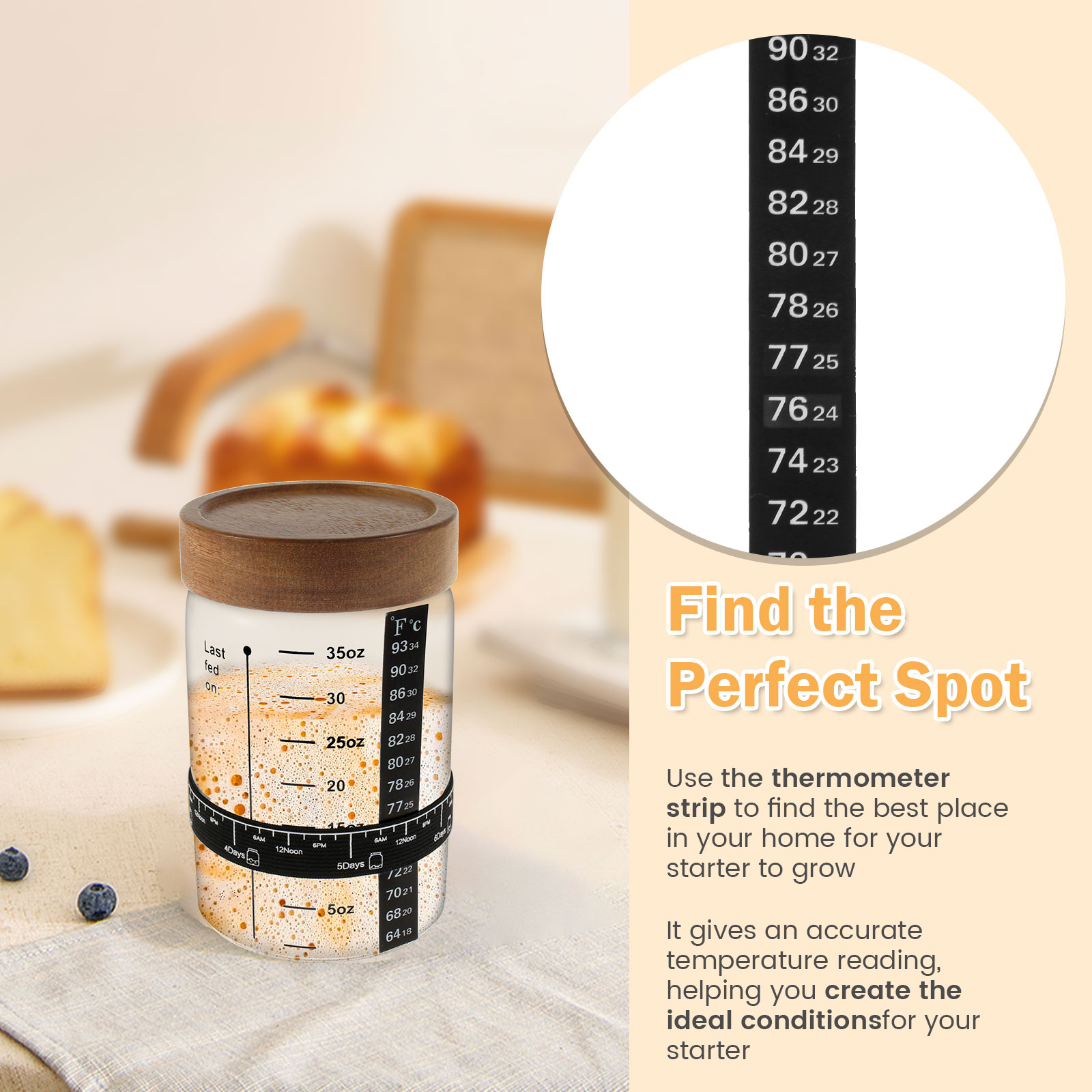 Sourstarter başlangıç kavanoz  - Food Storage Jar Glass incelemesi ve fiyatı