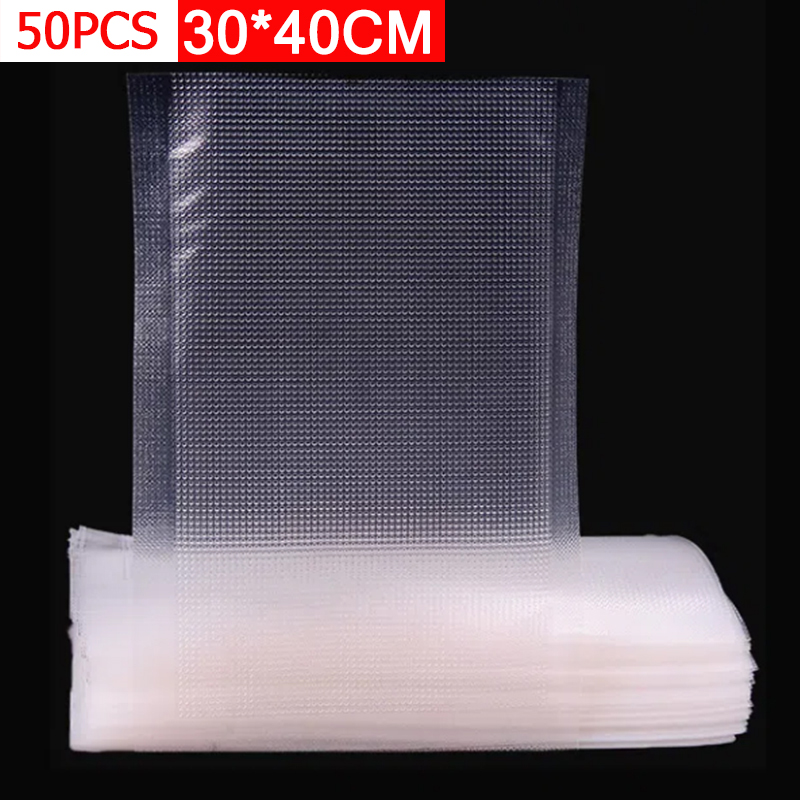 50 adet 30x40cm dokulu vakum p - Food Storage Vacuum Seal Bags incelemesi ve fiyatı