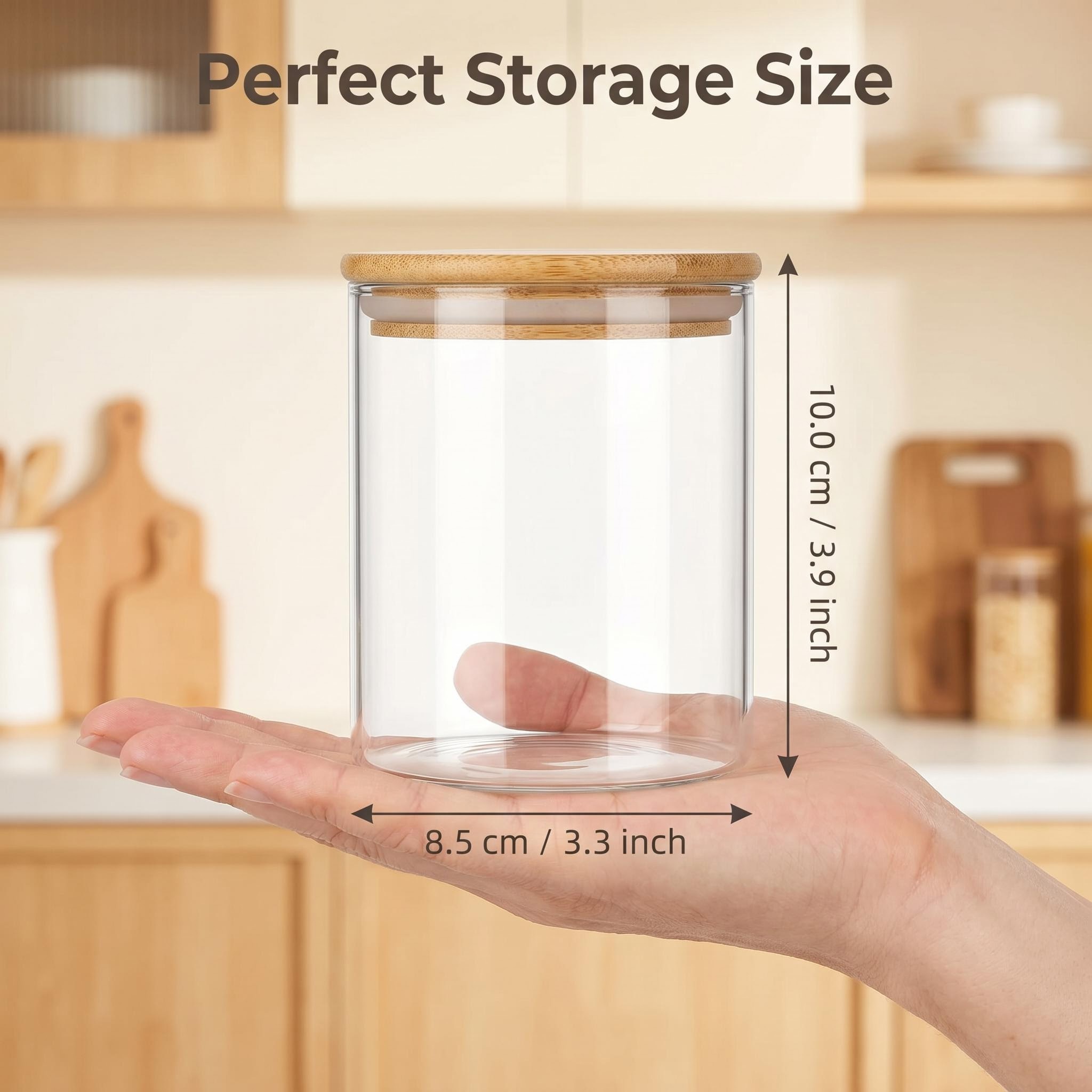 9 Parça Şeffaf Cam Saklama Kab - Food Storage Jar Glass incelemesi ve fiyatı