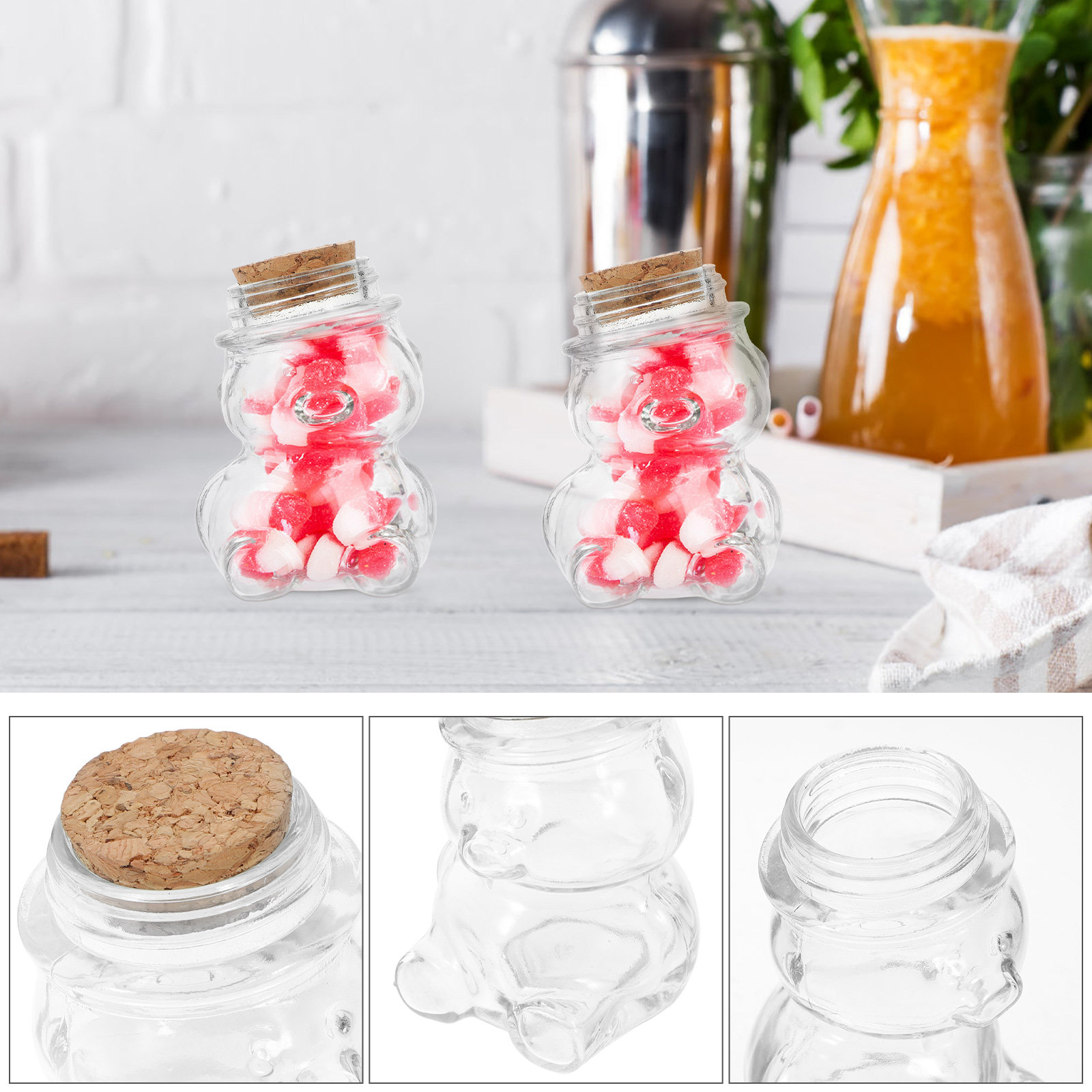 4 adet cam şeker kavanozu seti - Food Storage Jar Glass incelemesi ve fiyatı