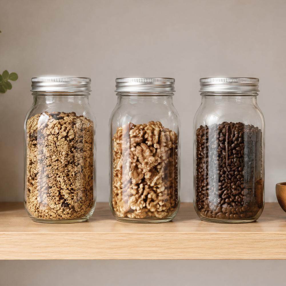 Kapaklı Mason Kavanozları Cam  - Food Storage No Pantry incelemesi ve fiyatı